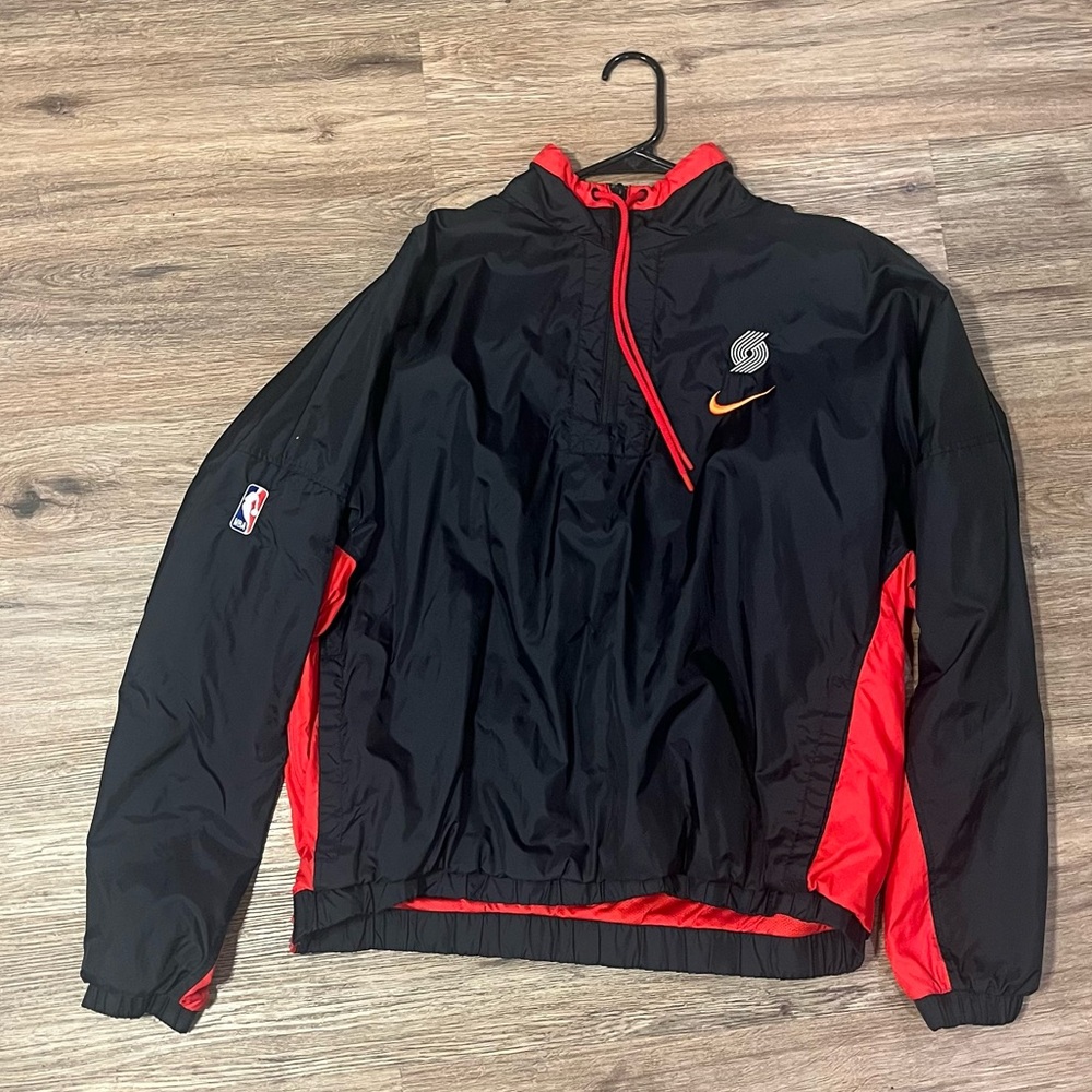 PORTLAND TRAIL BLAZERS NIKE HALF-ZIP WINDBREAKER MENS XL
